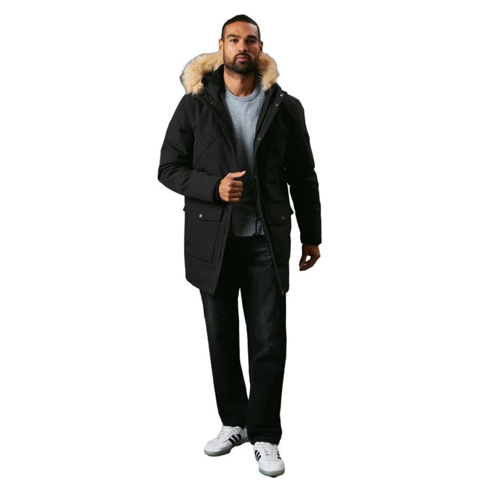 Maine Mens  4 Pockets Parka / Black